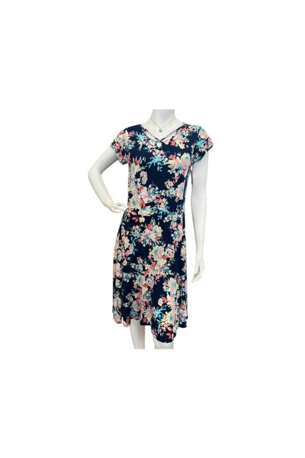 SOUTHERN LADY CAP SLEEVE FLORAL PRINT DRESS