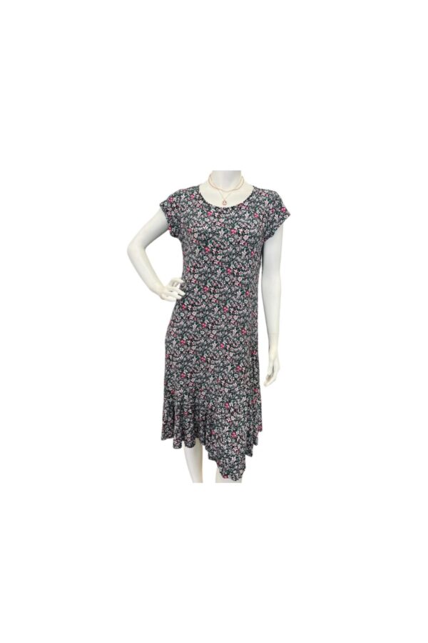 SOUTHERN LADY CAP SLEEVE DITSY FLORAL DRESS