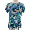 SOUTHERN LADY SHORT SLEEVE SIDE TIE PRINT TOP - Image 5