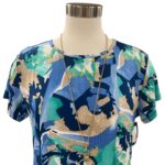 SOUTHERN LADY SHORT SLEEVE SIDE TIE PRINT TOP - Image 7