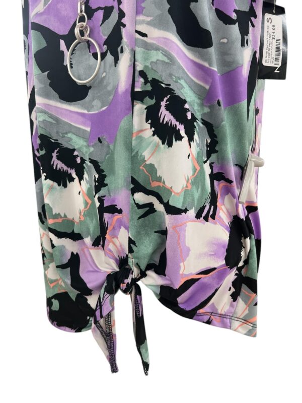 SOUTHERN LADY SHORT SLEEVE SIDE TIE PRINT TOP - Image 3