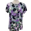 SOUTHERN LADY SHORT SLEEVE SIDE TIE PRINT TOP - Image 2