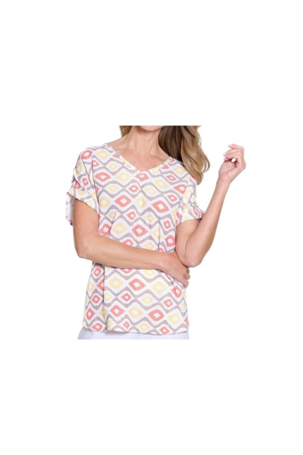MULTIPLES DOLMAN SLEEVE PRINT TOP