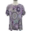 SOUTHERN LADY SHORT SLEEVE CROCHET PRINT TOP - Image 3