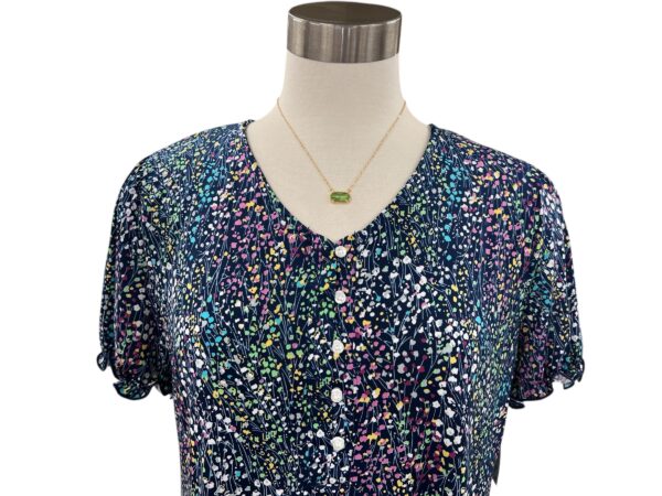 SOUTHERN LADY PUFF SLEEVE DITSY FLORAL TOP - Image 4