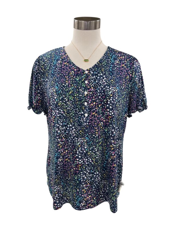SOUTHERN LADY PUFF SLEEVE DITSY FLORAL TOP - Image 3
