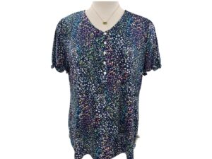SOUTHERN LADY PUFF SLEEVE DITSY FLORAL TOP