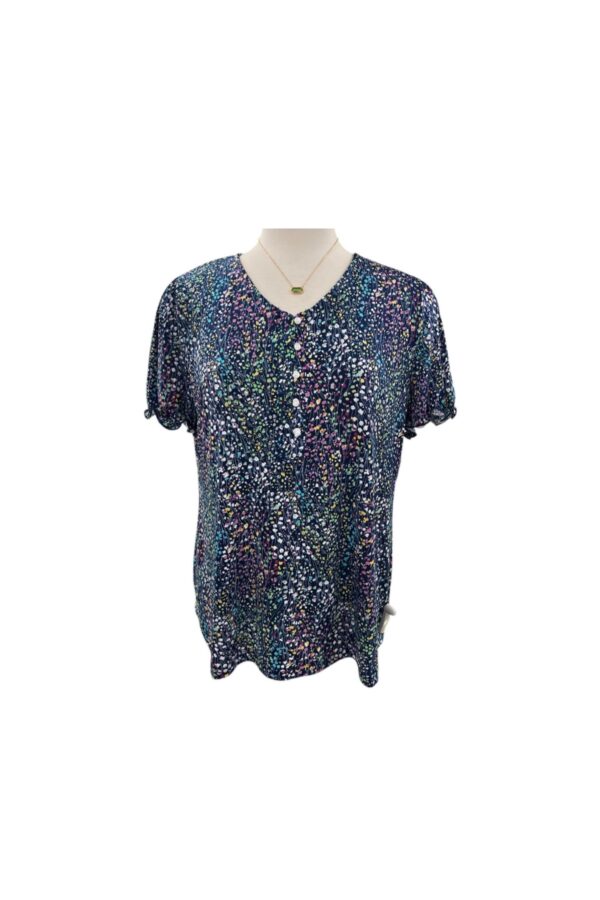 SOUTHERN LADY PUFF SLEEVE DITSY FLORAL TOP