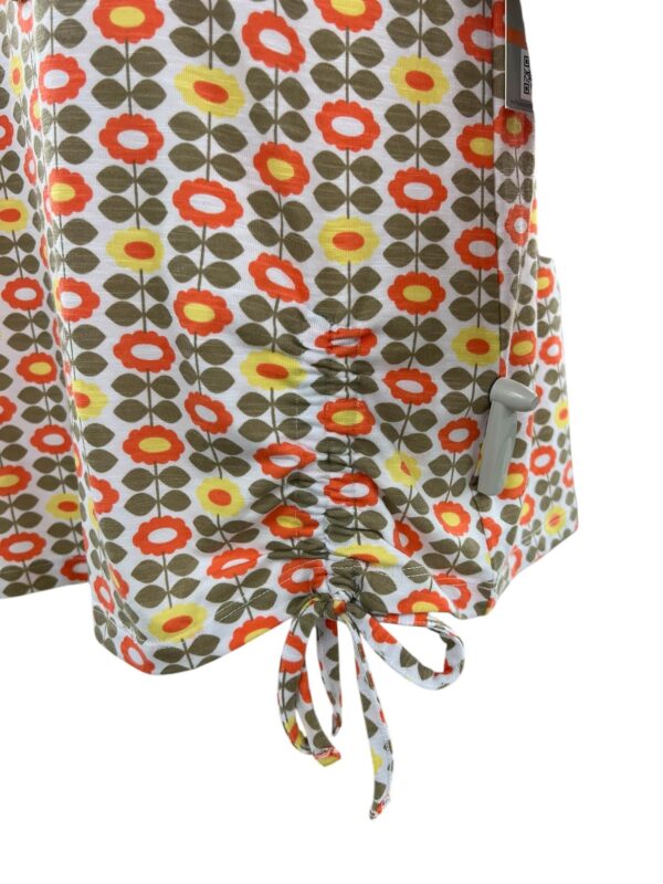 MULTIPLES FLORAL SIDE RUCHE FLOUNCE SLEEVE TOP - Image 5