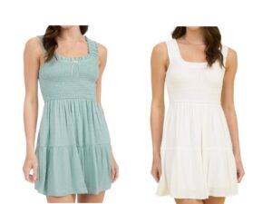 BLUPEPPER SWISS DOT MINI DRESS