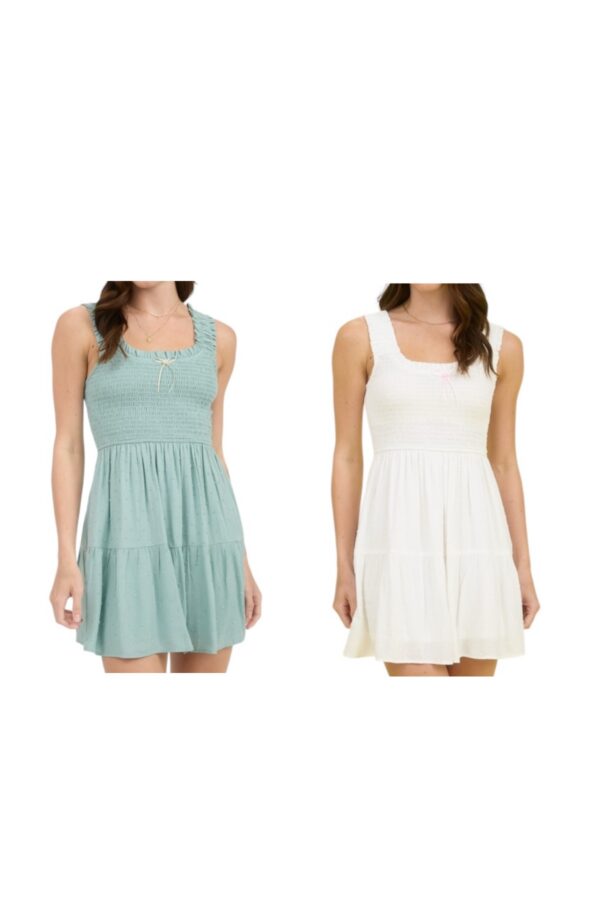 BLUPEPPER SWISS DOT MINI DRESS