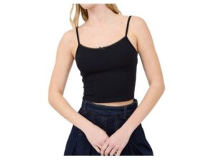 BLUPEPPER SATIN BOW KNIT CAMI