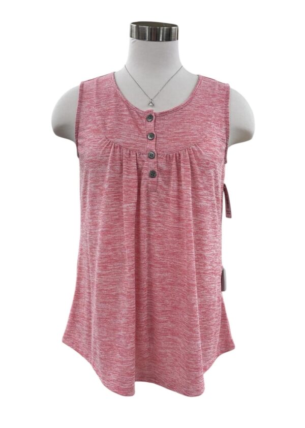 SOUTHERN LADY SLEEVELESS HEATHERED TANK - Image 2