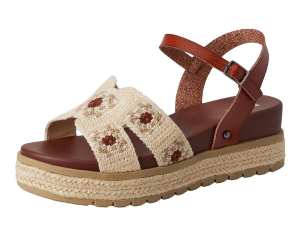 MIA KEVA SANDAL IN COGNAC/CROCHET - Image 7