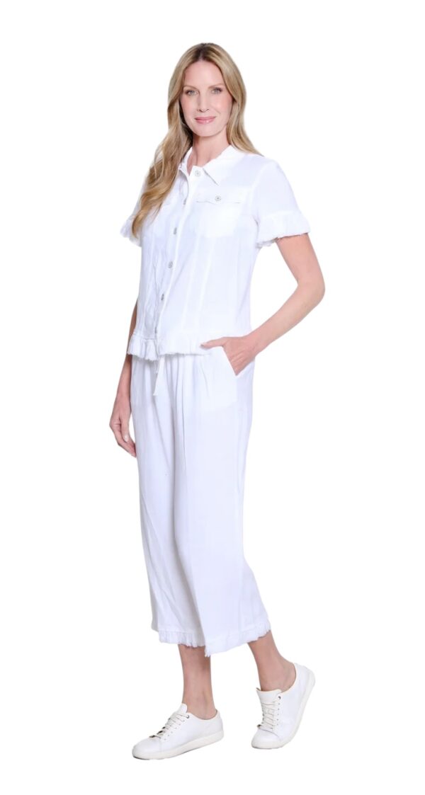 MULTIPLES SHORT SLEEVE RUFFLE SLEEVE/HEM JACKET - Image 14
