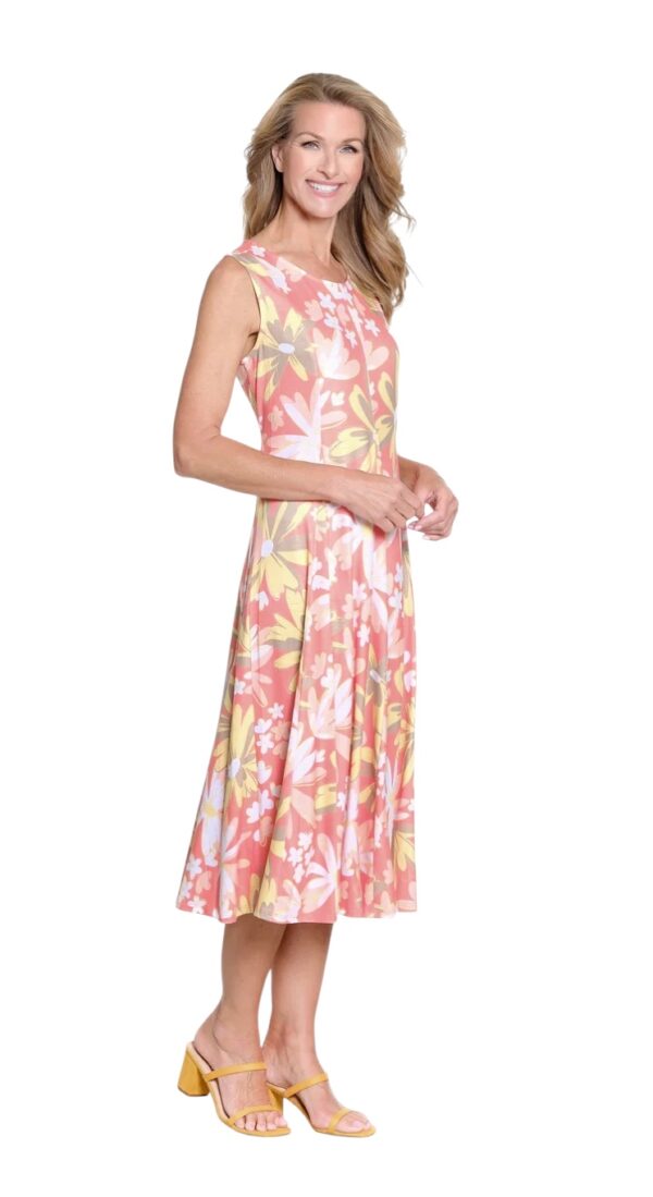 MULTIPLES MELON PRINT SCOOP NECK TANK DRESS - Image 4