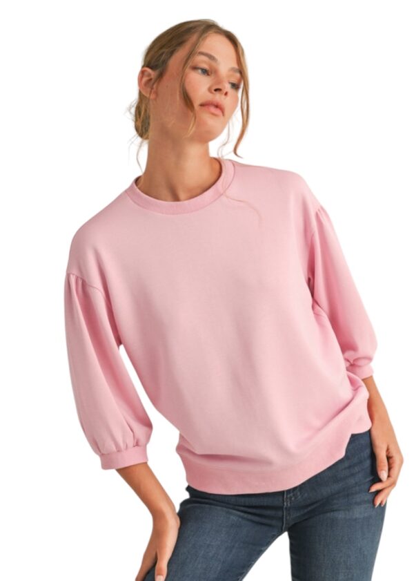 JODIFL ELBOW PUFF SLEEVE SUPER SOFT TOP - Image 2