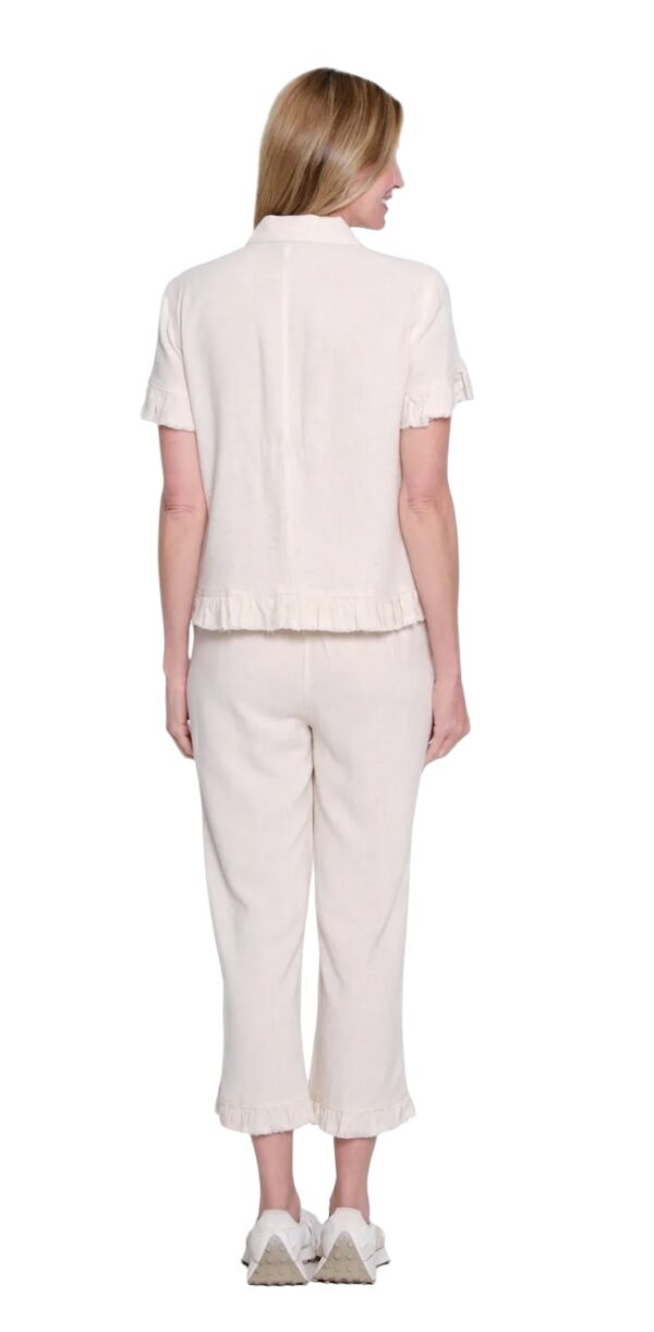 MULTIPLES SHORT SLEEVE RUFFLE SLEEVE/HEM JACKET - Image 4