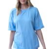HAILEY & CO RAW EDGE ROLL SLEEVE CASUAL TOP - Image 3