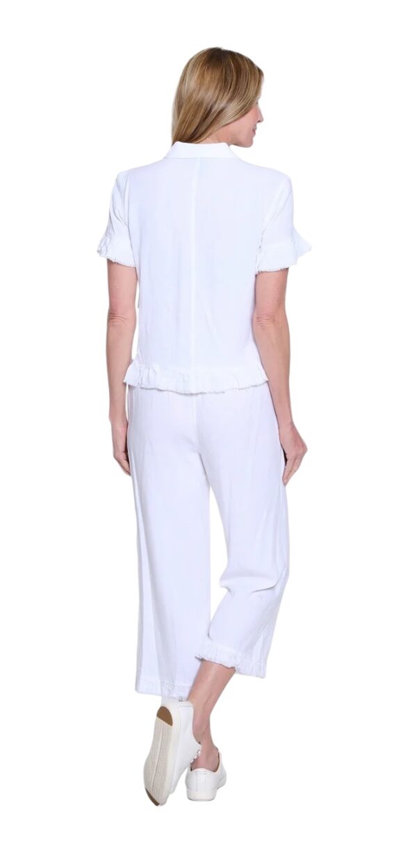 MULTIPLES SHORT SLEEVE RUFFLE SLEEVE/HEM JACKET - Image 9