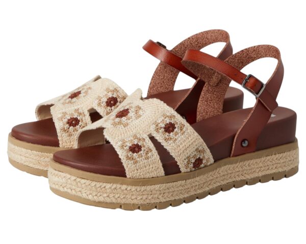 MIA KEVA SANDAL IN COGNAC/CROCHET - Image 2
