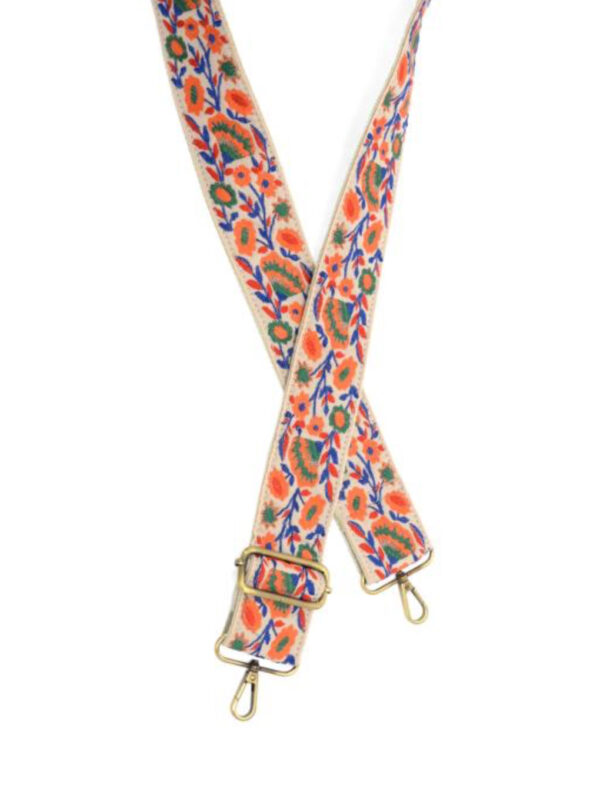 JOY SUSAN 2" MULTI WILD BLOOMS GUITAR STRAP - Image 3
