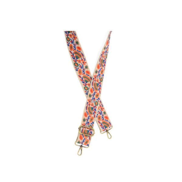 JOY SUSAN 2" MULTI WILD BLOOMS GUITAR STRAP