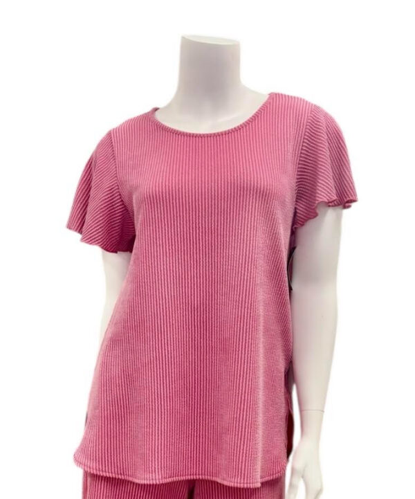 SOUTHERN LADY RIBBED KNIT TOP - Image 2