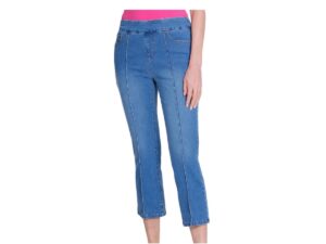 MULTIPLES PINTUCK FLARE CROP JEAN