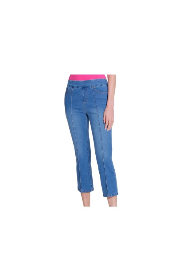 MULTIPLES PINTUCK FLARE CROP JEAN