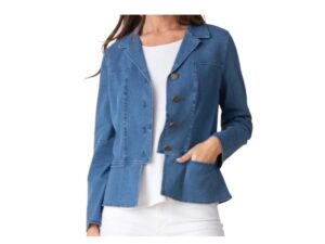 HABITAT STONEWASH COTTON KNIT JEAN JACKET