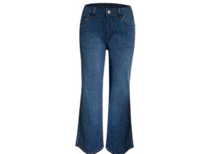ETHYL WIDE FLARE DENIM CROP