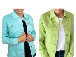 ETHYL COLORED FRINGE HEM JACKET