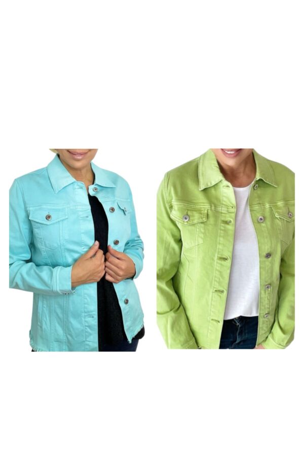 ETHYL COLORED FRINGE HEM JACKET