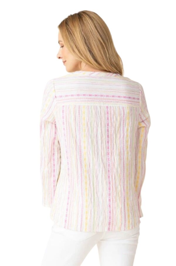 HABITAT BAJA WEAVE SPLIT MANDARIN SHIRT - Image 3
