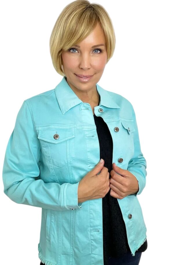 ETHYL COLORED FRINGE HEM JACKET - Image 3