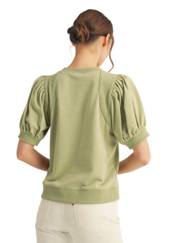 JODIFL PUFF SLEEVE FRENCH TERRY TOP - Image 3