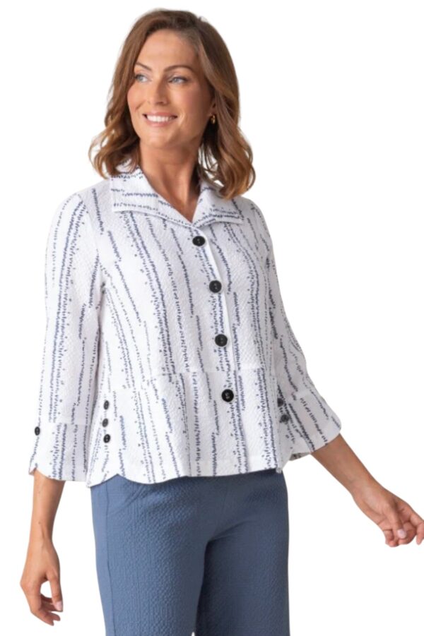 HABITAT CRINKLE CREPE TULIP HEM SWING JACKET - Image 3