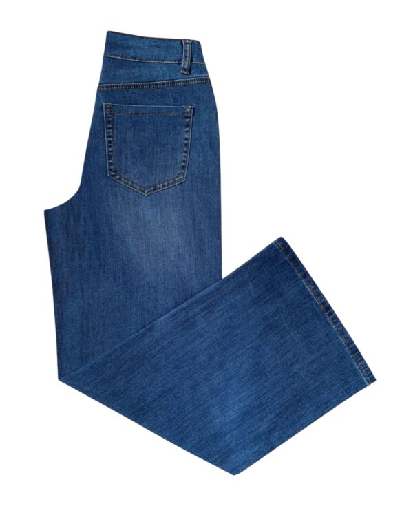 ETHYL WIDE FLARE DENIM CROP - Image 3