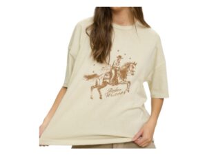BLUPEPPER MINERAL WASH RELAXED RODEO WESTERN TEE