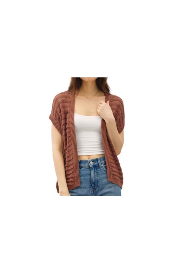 BE COOL CROCHET OPEN SWEATER CARDIGAN