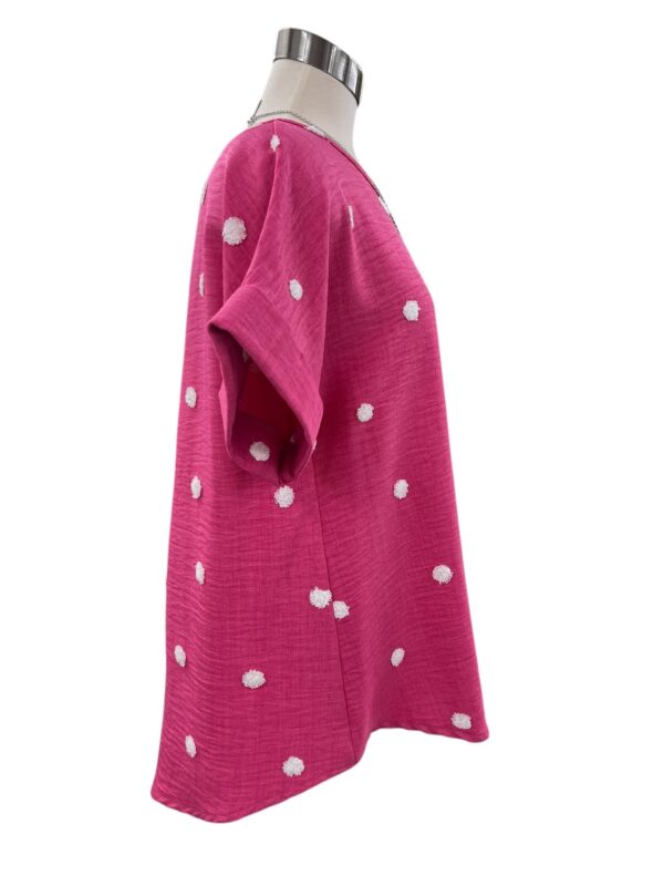JODIFL AIRFLOW SHORT SLEEVE POLKA DOT TOP - Image 3