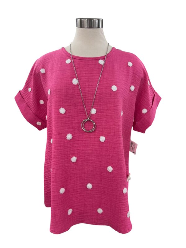 JODIFL AIRFLOW SHORT SLEEVE POLKA DOT TOP - Image 2