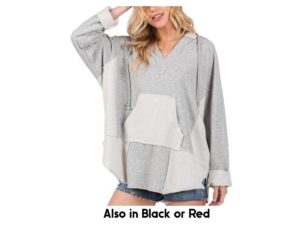 SEWN AND SEEN FRENCH TERRY WASHED HOODIE