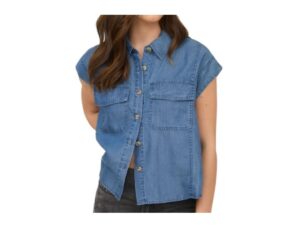BLUPEPPER CHAMBRAY BUTTON DOWN SHIRT