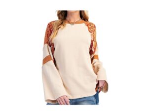 EASEL MIX PRINT MINERAL WASH TOP