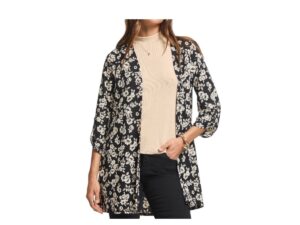 DEAR SCARLETT LIZCARDI FLORAL 3/4 SLEEVE CARDIGAN