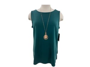 MULTIPLES DEEP GREEN HIGH NECK TANK