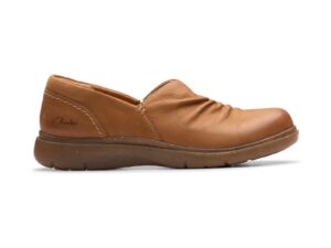 CLARKS CERTINA ROSE TAN LEATHER