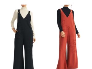 JODIFL RAW EDGE FRENCH TERRY JUMPSUIT